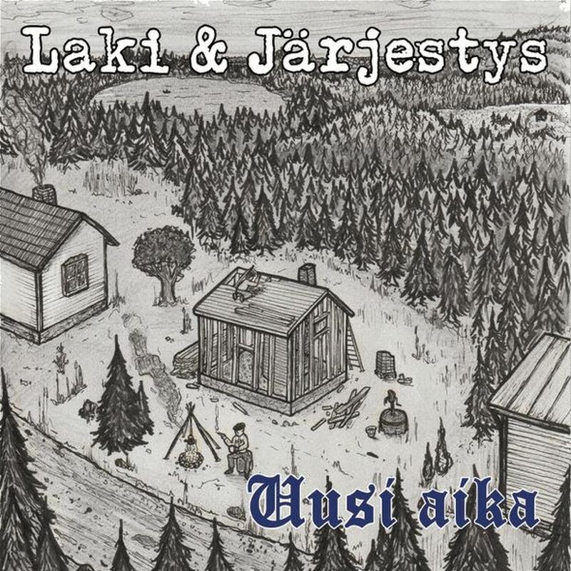 LAKI & JÄRJESTYS - Uusi Aika Lp (damaged cover)